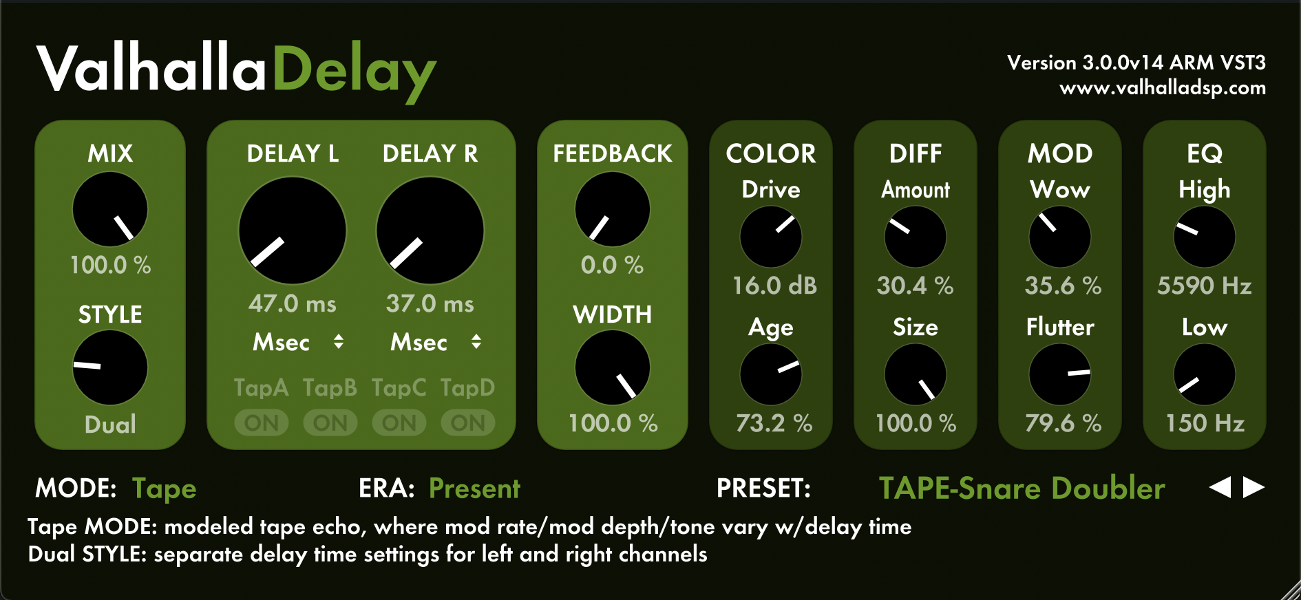 valhalla Valhalla Delay